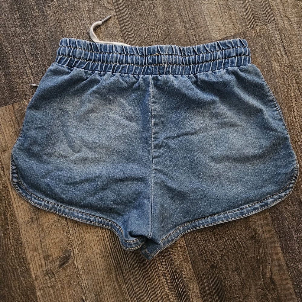 Denim Drawstring Shorts - Picture 3 of 3